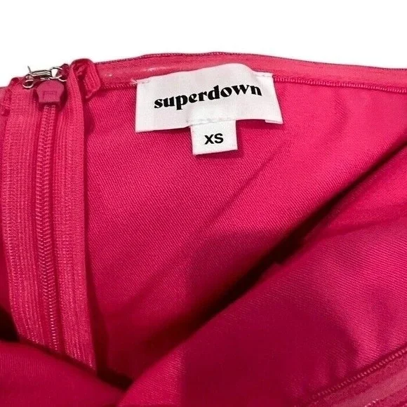 NWOT Superdown Catalina Ruffle‎ Tube Mini Dress XS - Picture 6 of 6